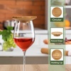 image:imageBambooMN Bamboo Coaster Set  4 x 4 Square  2 Sets of 4Round Topper  Vertical
