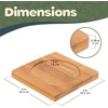 image:imageBambooMN Bamboo Coaster Set  4 x 4 Square  2 Sets of 4Square 2