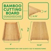 image:imageBambooMN Bamboo Griddle CoverCutting Board for Viking Cooktops Vertical Cut with Raised Design Small 1025x198x150