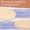 image:imageBambooMN Bamboo Round Cutting and Serving Board Charcuterie Board  12 diameter x 075 thickness  1 Piece10