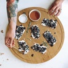 image:imageBambooMN Bamboo Round Cutting and Serving Board Charcuterie Board  12 diameter x 075 thickness  1 Piece30