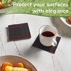 image:imageBambooMN Bamboo Slat Coasters  425 x 425  Black  12 CoastersBlack  Matchstick