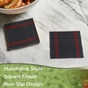 image:imageBambooMN Bamboo Slat Coasters  425 x 425  Black  12 CoastersBlack  Matchstick