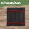 image:imageBambooMN Bamboo Slat Coasters  425 x 425  Black  12 CoastersBlack  Matchstick