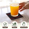 image:imageBambooMN Bamboo Slat Coasters  425 x 425  Black  12 CoastersBlack  Matchstick
