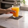 image:imageBambooMN Bamboo Slat Coasters  425 x 425  Black  12 CoastersBlack  Slat
