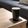 image:imageBambooMN Bamboo Slat Coasters  425 x 425  Black  12 CoastersBlack  Slat