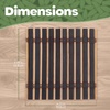 image:imageBambooMN Bamboo Slat Coasters  425 x 425  Black  12 CoastersBlack  Slat