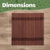 image:imageBambooMN Bamboo Slat Coasters  425 x 425  Black  12 CoastersChocolate  Matchstick