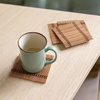 image:imageBambooMN Bamboo Slat Coasters  425 x 425  Black  12 CoastersDark Tan  Matchstick