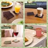 image:imageBambooMN Bamboo Slat Coasters  425 x 425  Black  12 CoastersGreen  Matchstick