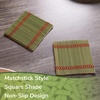 image:imageBambooMN Bamboo Slat Coasters  425 x 425  Black  12 CoastersGreen  Matchstick