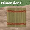 image:imageBambooMN Bamboo Slat Coasters  425 x 425  Black  12 CoastersGreen  Matchstick