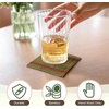 image:imageBambooMN Bamboo Slat Coasters  425 x 425  Black  12 CoastersGreen  Matchstick