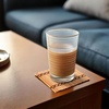 image:imageBambooMN Bamboo Slat Coasters  425 x 425  Black  12 CoastersLight Tan  Slat