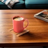image:imageBambooMN Bamboo Slat Coasters  425 x 425  Black  12 CoastersLight Tan  Slat