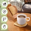 image:imageBambooMN Brand  1 Set  Solid Deluxe High End Bamboo Coasters Set 10 CoastersSet10 Coaster Set