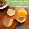 image:imageBambooMN Brand  1 Set  Solid Deluxe High End Bamboo Coasters Set 10 CoastersSet10 Coaster Set