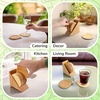 image:imageBambooMN Brand  1 Set  Solid Deluxe High End Bamboo Coasters Set 10 CoastersSet10 Coaster Set