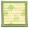 image:imageBambooMN Brand  Bamboo Slats Placemat with Matching Coaster  Floral Print Green Border  12 x 175  Chicken 4 pcsChicken  With Coaster