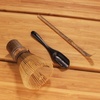 image:imageBambooMN Brand  Matcha Bowl Set Includes Bowl Rest Black Tea Whisk Black Chasaku Black Tea Spoon Rest Tray amp Tray  Mint GreenMint Green