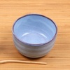 image:imageBambooMN Brand  Matcha Ceramic Set  Matcha Bowl and Whisk Holder  1 Set Deep Red with BlackShimmering Blue