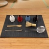 image:imageBambooMN Brand  Matcha Green Tea Whisk Set  Black  5Piece Set  Bamboo Tea AccessoriesDeep Red with Black