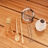 image:imageBambooMN Brand  Matcha Green Tea Whisk Set  Black  5Piece Set  Bamboo Tea AccessoriesWhite