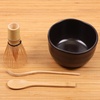 image:imageBambooMN Brand  Matcha Green Tea Whisk Set  Whisk  Scoop  Tea Spoon  Soft Light Green BowlBlack  Set