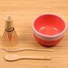 image:imageBambooMN Brand  Matcha Green Tea Whisk Set  Whisk  Scoop  Tea Spoon  Soft Light Green BowlCoral  Set