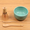 image:imageBambooMN Brand  Matcha Green Tea Whisk Set  Whisk  Scoop  Tea Spoon  Soft Light Green BowlGreen  Set
