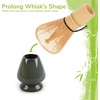 image:imageBambooMN Brand  Matcha Tea Whisk Holder  CoralGreen Floral