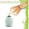 image:imageBambooMN Brand  Matcha Tea Whisk Holder  CoralLight Aqua