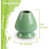 image:imageBambooMN Brand  Matcha Tea Whisk Holder  CoralSoft Light Green