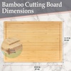 image:imageBambooMN Brown Large Natural Bamboo Cutting Board with Juice Groove For Home and Kitchen  1685 x 1175 x 05 3Ply  1 Piece3