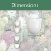 image:imageBambooMN Ceramic Succulent Pots  4 Pots  Bucket Shape  with Rope  White  34 Long1