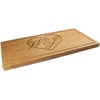 image:imageBambooMN Custom Laser Engraved Bamboo Cutting Board  Couple Initials in Heart  1 Piece  11 x 11 x 075 GroovedCouple Initials in Heart