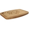 image:imageBambooMN Custom Laser Engraved Bamboo Cutting Board  Couple Initials in Heart  1 Piece  11 x 11 x 075 GroovedCouple Initials in Heart