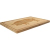 image:imageBambooMN Custom Laser Engraved Bamboo Cutting Board  Couple Initials in Heart  1 Piece  11 x 11 x 075 GroovedCuts of Pork
