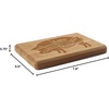image:imageBambooMN Custom Laser Engraved Bamboo Cutting Board  Couple Initials in Heart  1 Piece  11 x 11 x 075 GroovedCuts of Pork