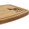 image:imageBambooMN Custom Laser Engraved Bamboo Cutting Board  Couple Initials in Heart  1 Piece  11 x 11 x 075 GroovedDemocrat Name
