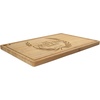 image:imageBambooMN Custom Laser Engraved Bamboo Cutting Board  Couple Initials in Heart  1 Piece  11 x 11 x 075 GroovedFamily Laurel