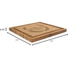 image:imageBambooMN Custom Laser Engraved Bamboo Cutting Board  Couple Initials in Heart  1 Piece  11 x 11 x 075 GroovedFamily Laurel