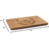 image:imageBambooMN Custom Laser Engraved Bamboo Cutting Board  Couple Initials in Heart  1 Piece  11 x 11 x 075 GroovedFamily Laurel