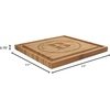 image:imageBambooMN Custom Laser Engraved Bamboo Cutting Board  Couple Initials in Heart  1 Piece  11 x 11 x 075 GroovedFamily Name Circle 2