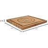 image:imageBambooMN Custom Laser Engraved Bamboo Cutting Board  Couple Initials in Heart  1 Piece  11 x 11 x 075 GroovedFamily Name Circle