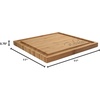 image:imageBambooMN Custom Laser Engraved Bamboo Cutting Board  Couple Initials in Heart  1 Piece  11 x 11 x 075 GroovedFamily Name Corner Engraving
