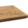 image:imageBambooMN Custom Laser Engraved Bamboo Cutting Board  Couple Initials in Heart  1 Piece  11 x 11 x 075 GroovedFamily Name Corner Engraving