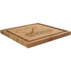 image:imageBambooMN Custom Laser Engraved Bamboo Cutting Board  Couple Initials in Heart  1 Piece  11 x 11 x 075 GroovedFamily Name Script Style 3