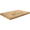 image:imageBambooMN Custom Laser Engraved Bamboo Cutting Board  Couple Initials in Heart  1 Piece  11 x 11 x 075 GroovedFamily Name Script Style 3